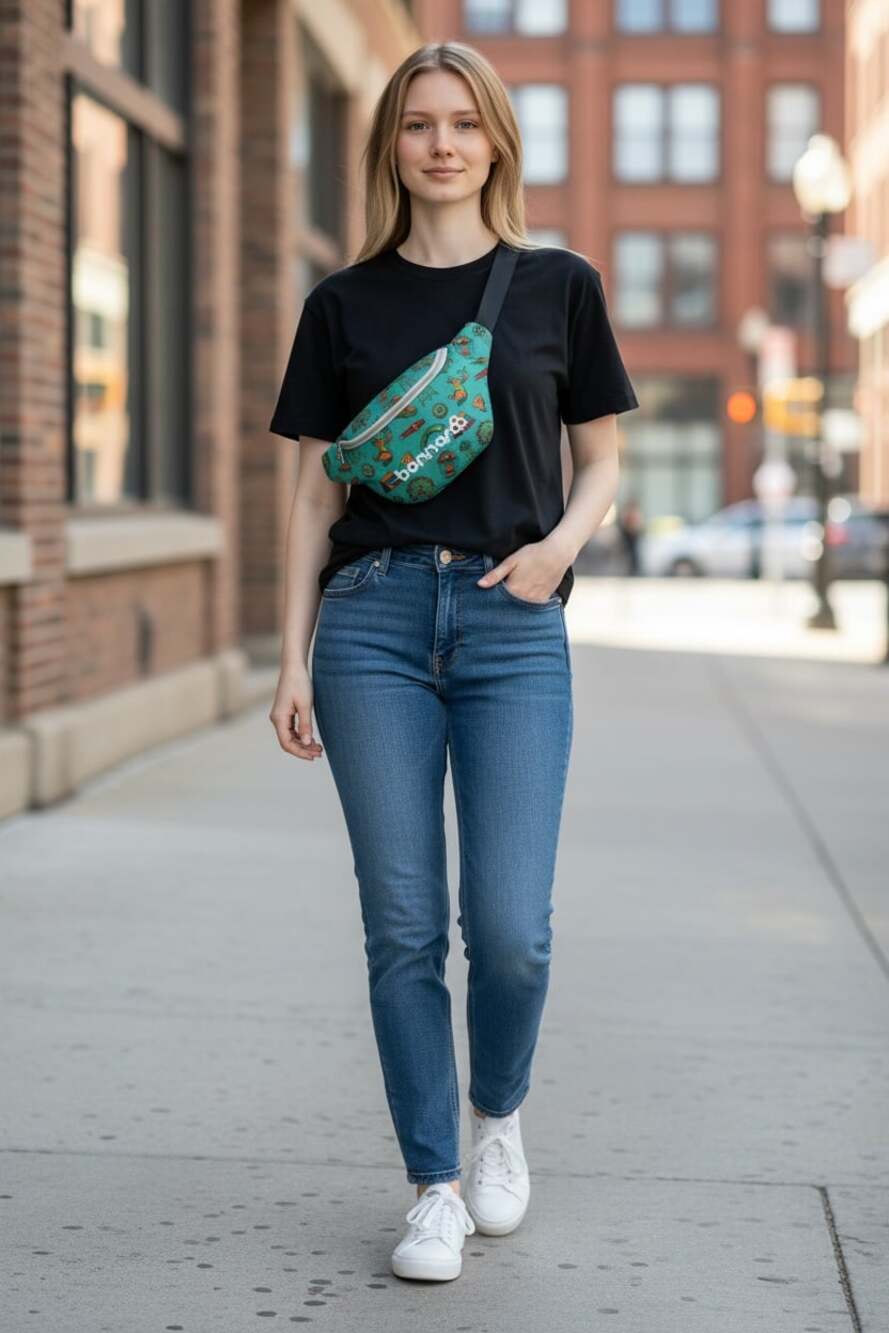 Bonnaroo Music Festival Festival Print Fanny Pack Waist Bag
